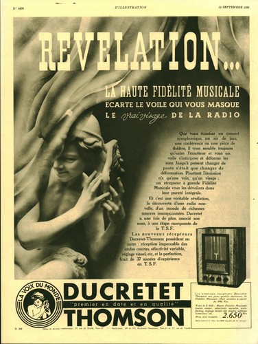 Publicité ancienne radio
