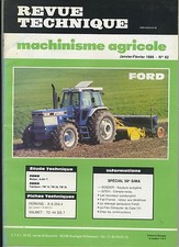 (3B)REVUE TECHNIQUE MACHINISME AGRICOLE TRACTEUR FORD / PERKINS / VALMET
