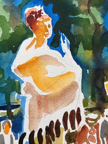 Dessin ancien portrait de - ancien,