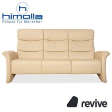 Sofa Canapé En Cuir Crème