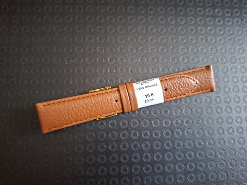 Bracelet marron 20mm cuir - marron,