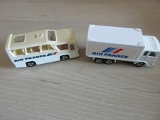 Lot Majorette France - Minibus Air France N° 262 + Camion Air France  - Bon état