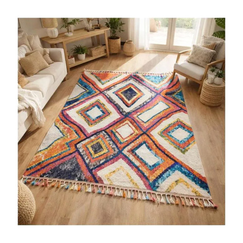 Tapis berbère ethnique tissé - berbère,