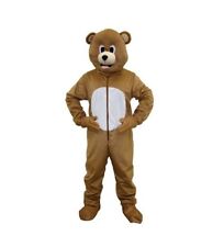 Costume De Mascotte En Peluche Marron Pour Fête D'anniversaire Et D'halloween