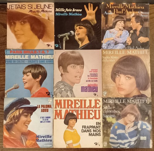 Lot disques vinyles - de, 45
