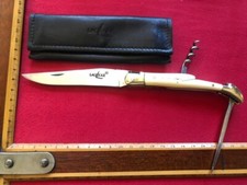 couteau ancien FORGE DE LAGUIOLE NOBLE 3 pieces antique knife coltello messer