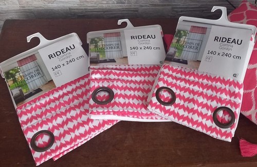 Lot double rideaux neuf - de,