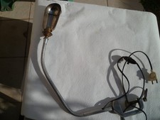 Lampe ancienne vintage d'atelier bureau articulée chromée design années 50 60