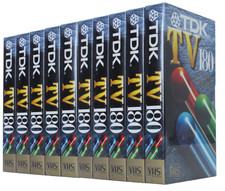 TDK Lot 10 Cassette VHS  pour
