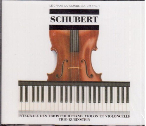 Schubert trios pour piano - pour,