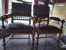 Ensemble de 2 fauteuils henri