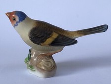 Superbe FIGURINE OISEAU CHARDONNERET en porcelaine de HEREND HUNGARY en TBE