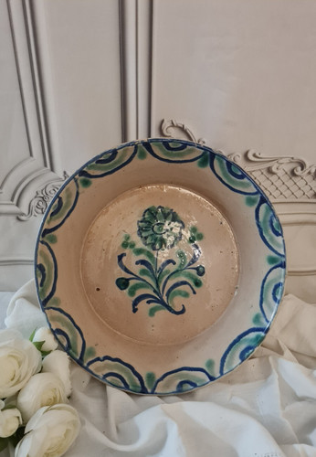 Ancien cache pot barbotine - ancien,