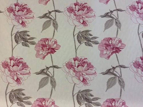 Tissu rideau rose - rideau, 10m