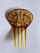 peigne ancien pour les cheveux avec incrustations de strass