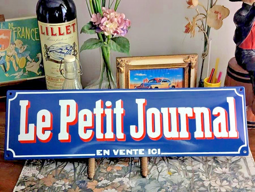 Plaque émaillée bombee - , le