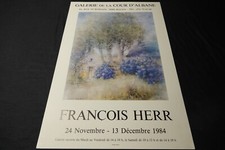 francois herr affiche 1984 Exposition galerie peinture