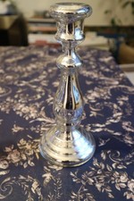 bougeoir en verre eglomisé