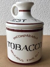 POT À TABAC en céramique.VINTAGE. SAVINELLI .TOBACCO- Italie. Best Virginia .
