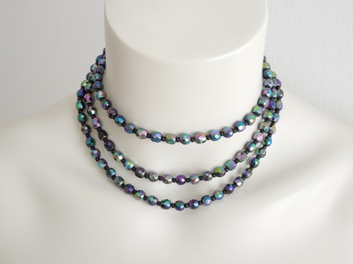 Collier verre billes - en, À