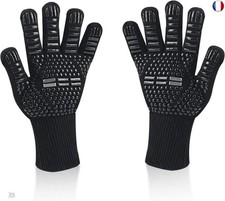 Newpop Gants de Barbecue, Universel Gants Four Anti Chaleur Jusqu'à 800°C, A