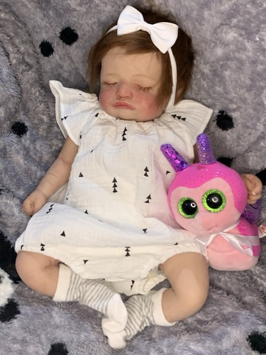 Sweet reborn baby - girl, doll
