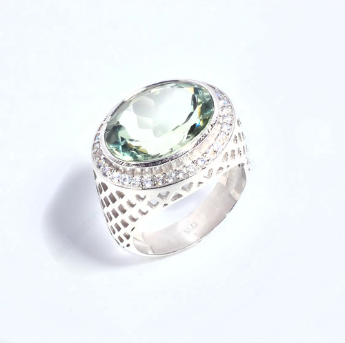 Bague argent améthyste - argent,