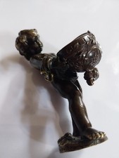 Sceau Cachet Bronze Cherubin Signé 