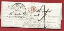 1833 LETTRE BEAUNE CÔTE D'OR