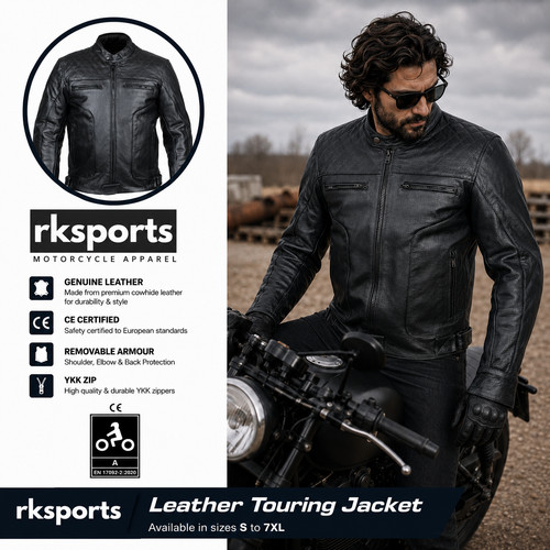 Rksports veste cuir motard - veste,