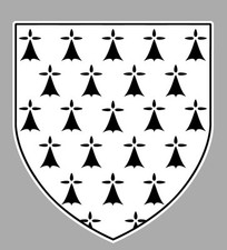 BLASON BRETAGNE BREIZH 12x10cm