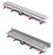 Inox Caniveau de Douche Siphon Sol Drain la Gouttière Plat 35 45 65 75 85 CM