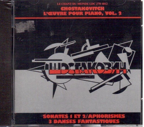 Chostakovitch sonates 1 - chostakovitch, n°1
