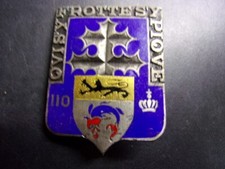 110° RI - 110° Régiment d'Infanterie ( émail )