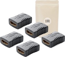 X5 Coupleur HDMI I Prise Femelle Femelle Connecteur pour Rallonge Extension