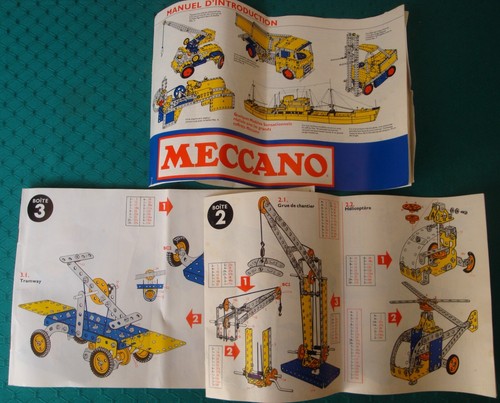 Meccano manuel instruction - meccano,
