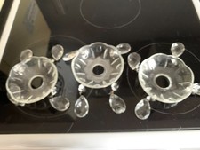 3 COUPELLES BOBECHES DE LUSTRE