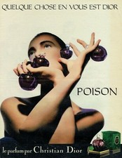  Publicité Advertising 0322 1985     le parfum par Christian Dior Poison 
