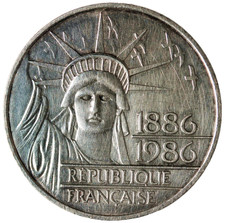 France, 100 Francs, Liberté, 1986, Monnaie de Paris, Argent,  SUP