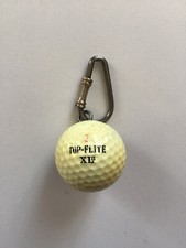 Porte Clefs Balle De Golf  LOGO 2  TOP FLITE XL Vintage Spalding