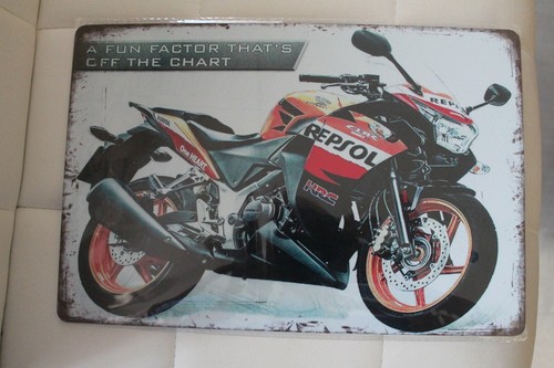 Plaque publicitaire moto - plaque,