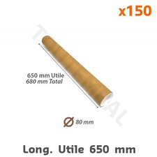 Tube carton brun d'expédition