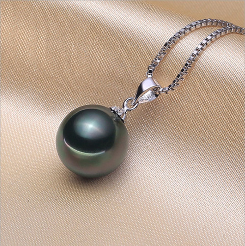 925 silver tahitian - tahitian, black