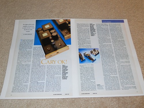 Cary cad 805b tube amplifier - cary,