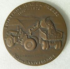 MEDAILLE ENTREPRISE RAZEL FRERES 1880-1970   tracto-pelle camion chantier  