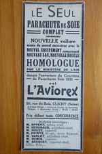 12/1931 PUB PARACHUTE AVIOREX