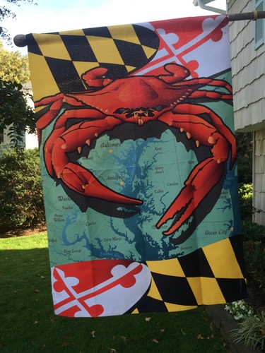 Red crab maryland state flag - state,