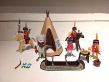 PLAYMOBIL LOT 3483 / INDIENS VINTAGE 1ÈRE GÉNÉRATION ACCESSOIRES WESTERN