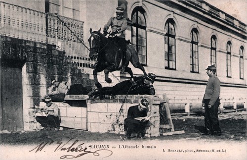 Cpa saumur l obstacle - cpa, 49