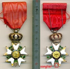 217 - Légion d'honneur avec couronne - réparations sur les pointes